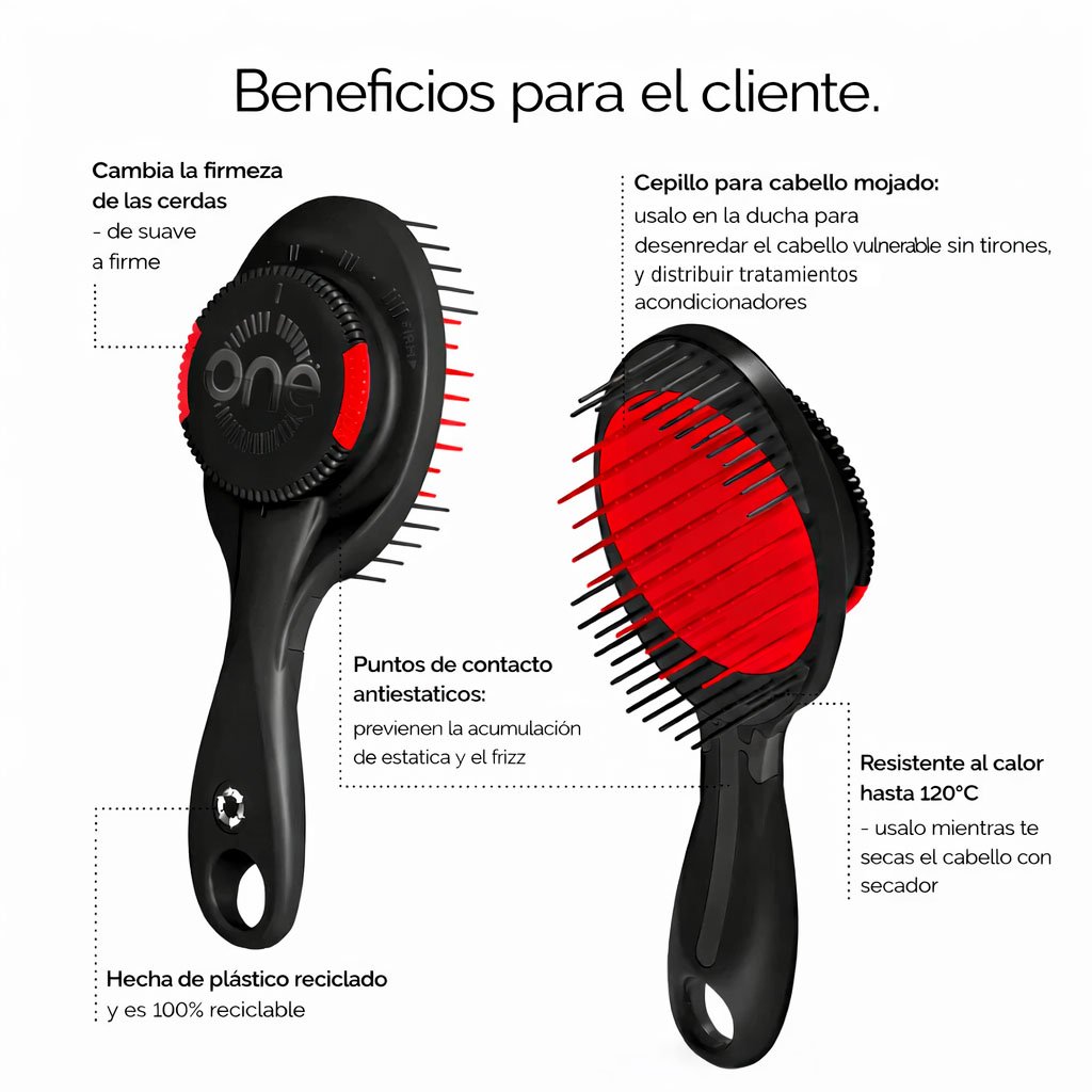 Cepillo ONE PRO – El ÚNICO cepillo con cerdas ajustables del mundo - Imagen 4