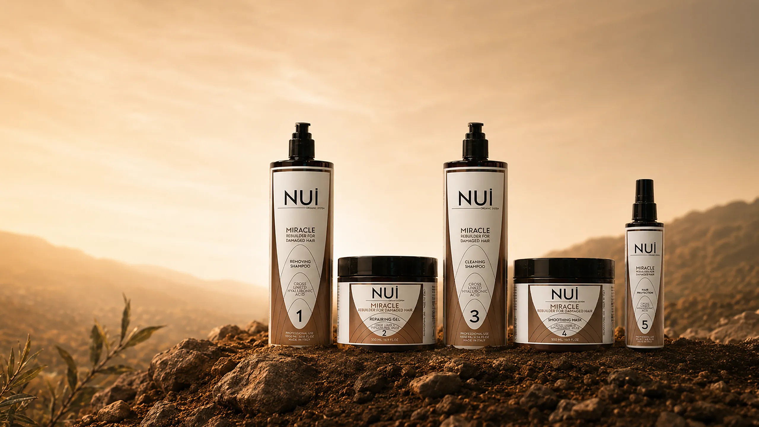 Tratamiento reconstructor de cabellos dañados Miracle Rebuilder de Nui organic System
